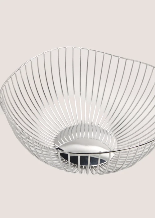 Chrome Fruit Bowl (28cm x14cm) Image 2