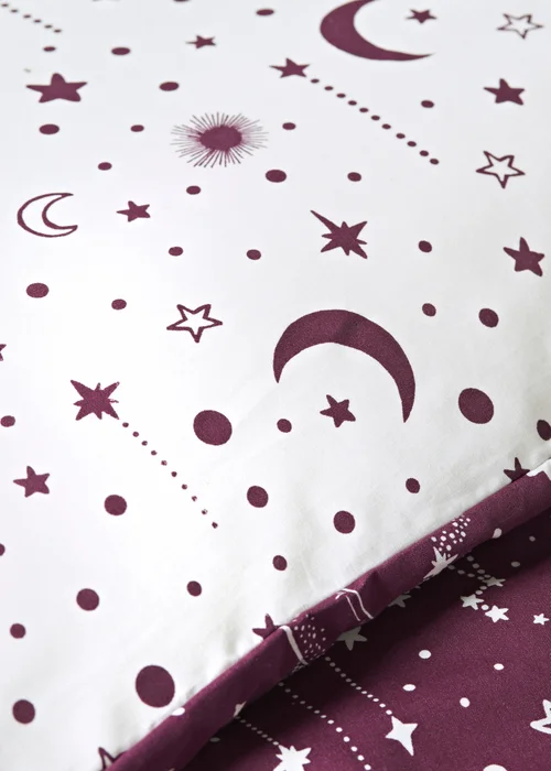 Purple Celestial Duvet Set - Single Image 3