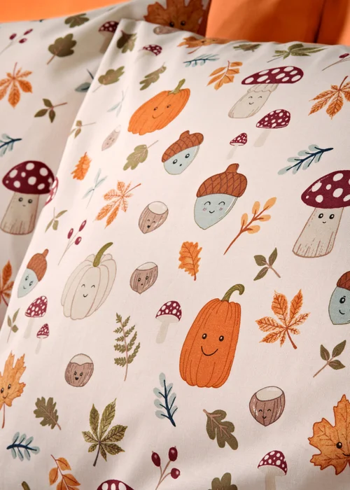 Orange Pumpkin Duvet Set - Single Image 3
