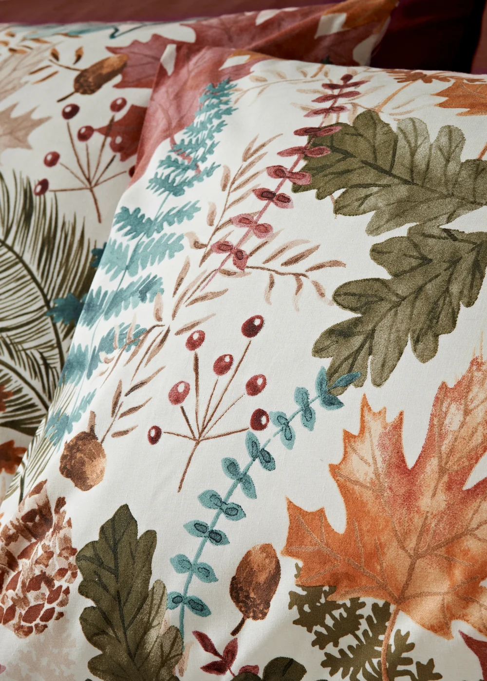 Orange Autumn Leaf Duvet Set - Single Image 2