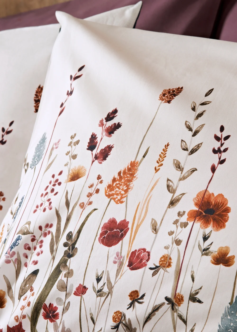 Autumnal Floral Duvet Set - Double Image 2