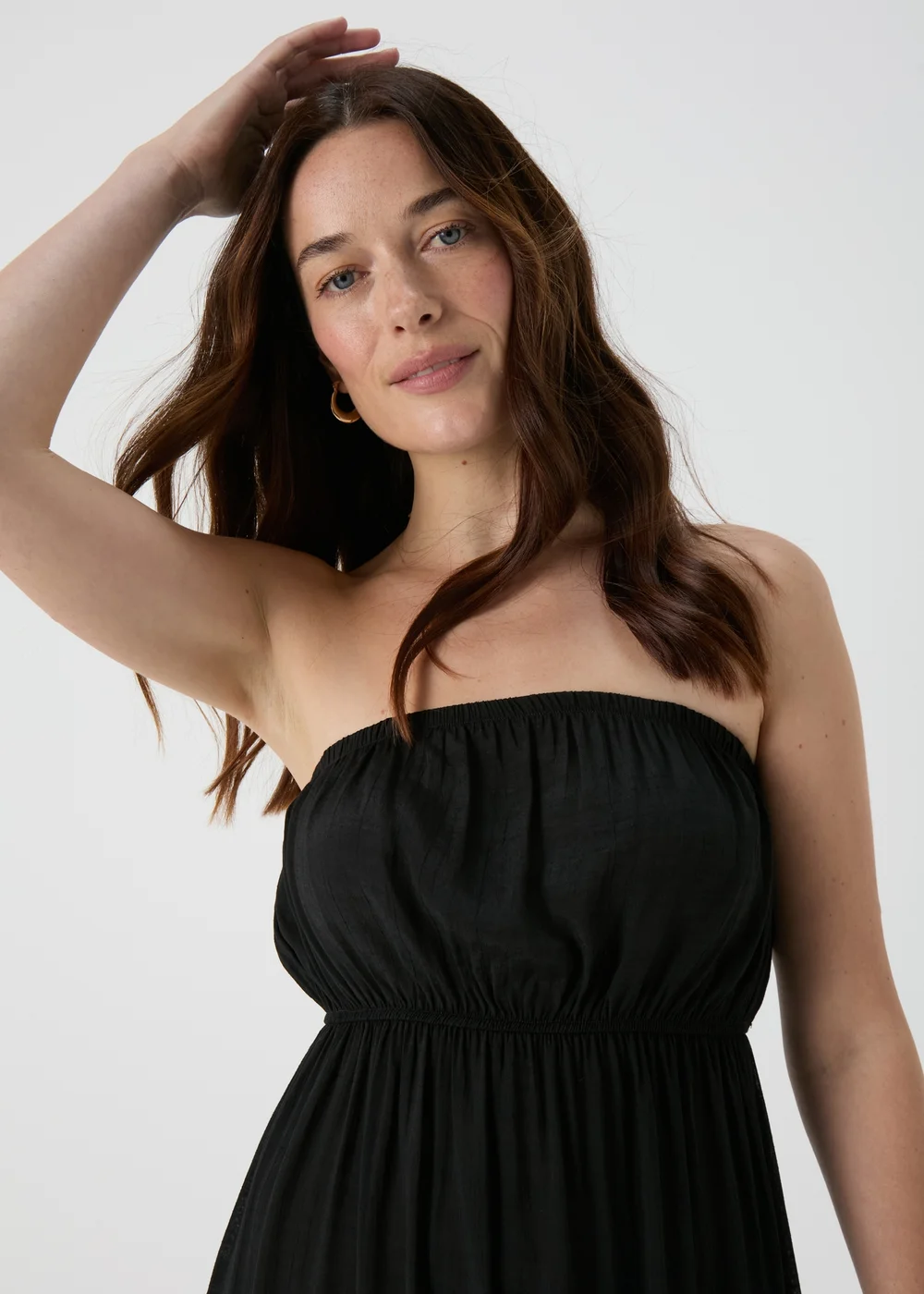 Black Bandeau Maxi Dress - XS Image 3