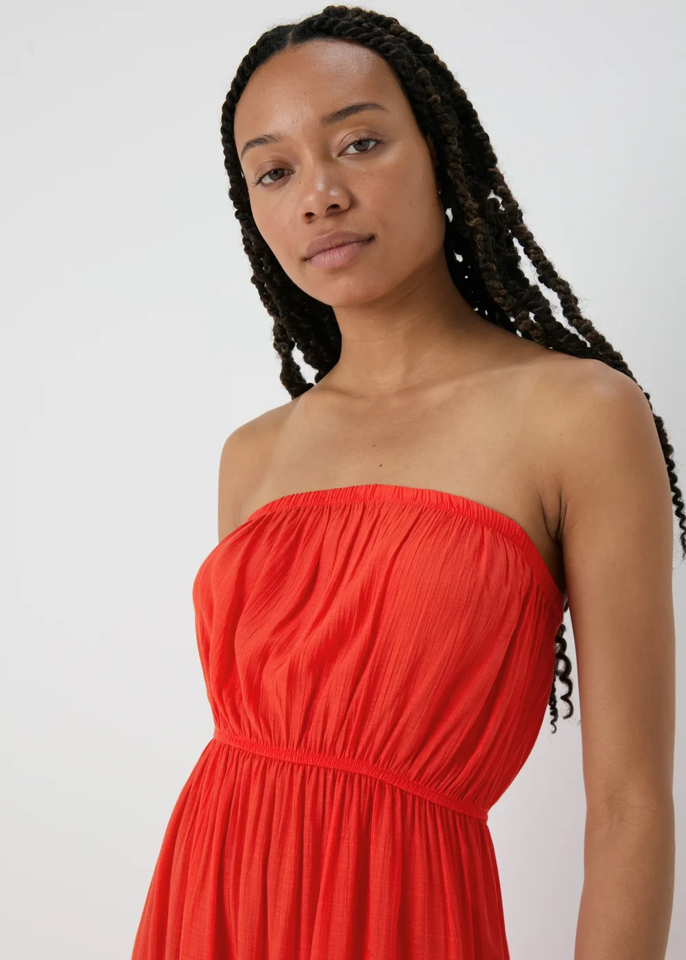 Red Bandeau Maxi Dress - XS Image 3