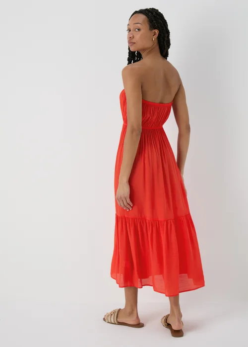 Red Bandeau Maxi Dress - XS Image 2