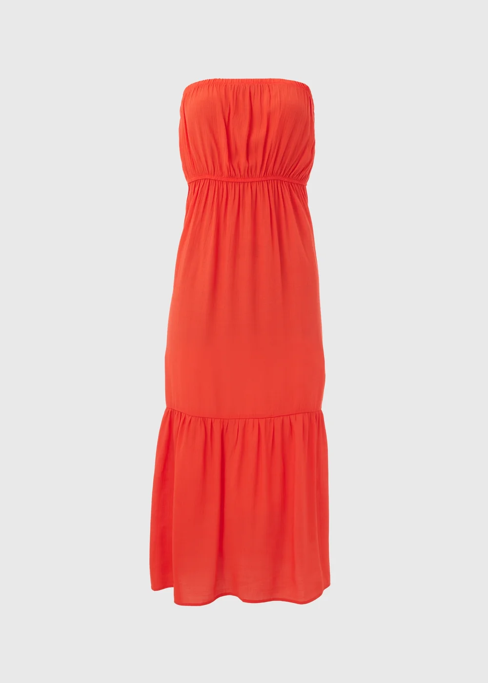 Red Bandeau Maxi Dress - XS Image 4