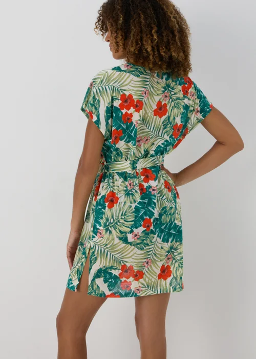 Green Tropical Print Kaftan - XS Image 2