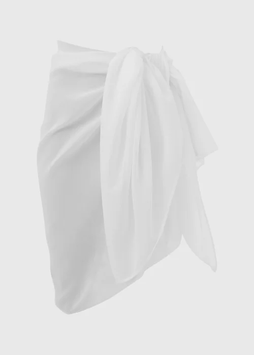 White Sarong - One Size Image 4