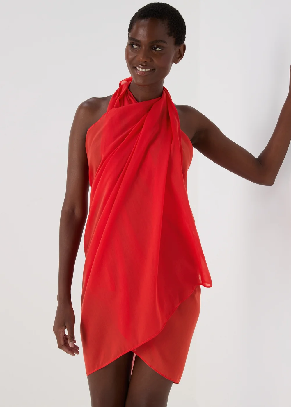 Red Sarong - One Size Image 3