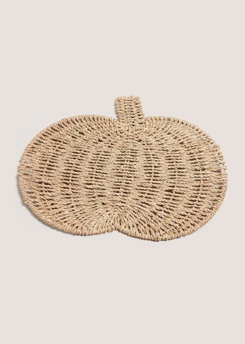 Neutral Woven Pumpkin Placemat (36.5cmx31cm) Image 1