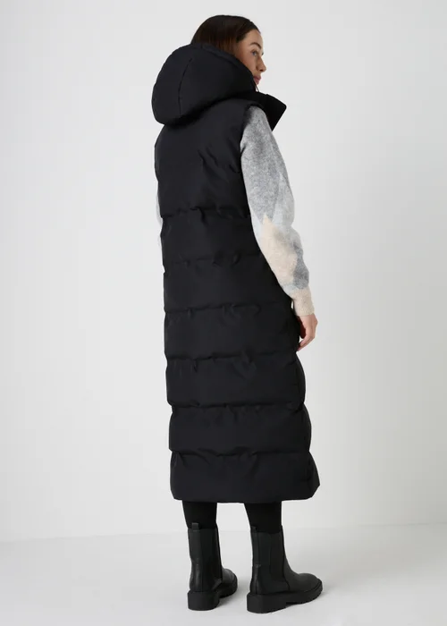 Black Technical Long Padded Gilet - 8 Image 2