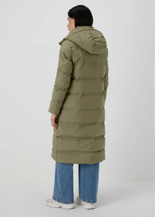 Khaki Long Padded Coat - 8 Image 2