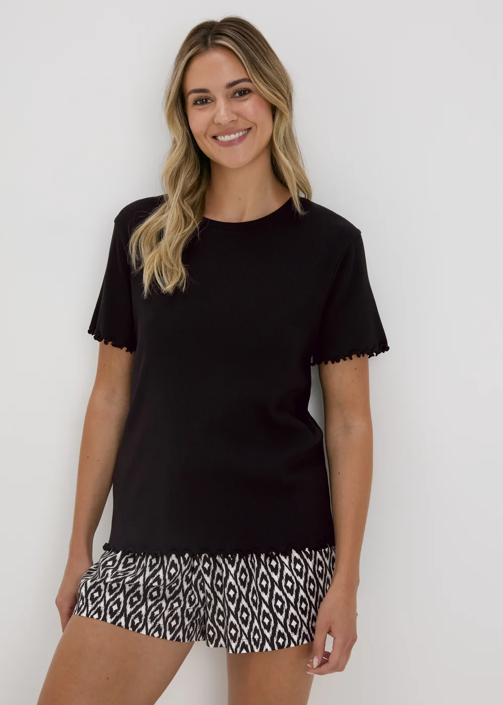 Black Short Pyjama Set - Extra small Image 1