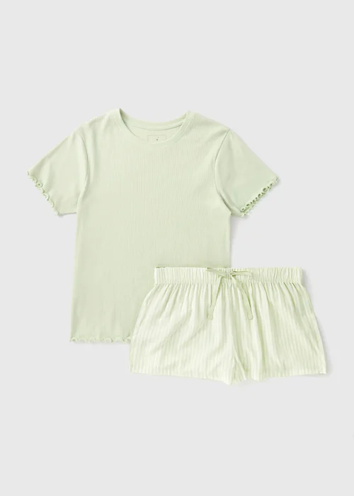 Green Pyjama Short Set - Extra small Image 4