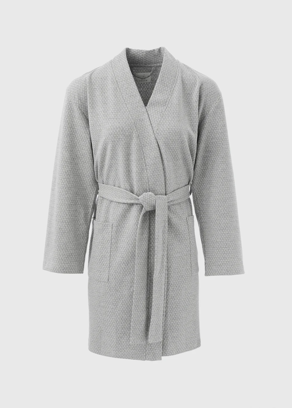 Grey Waffle Dressing Gown - Extra small Image 4