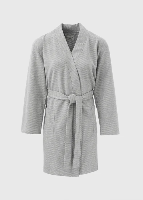 Grey Waffle Dressing Gown - Extra small Image 4