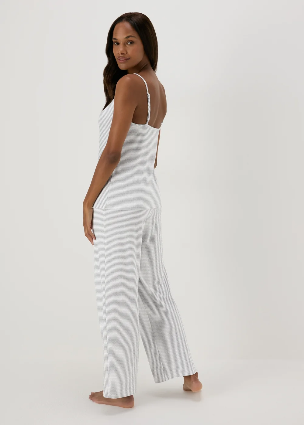 Grey Stripe Pyjama Set - Extra small Image 2