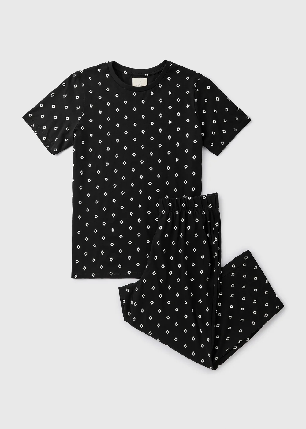 Black Patterned Pyjama Set - Extra small Image 4