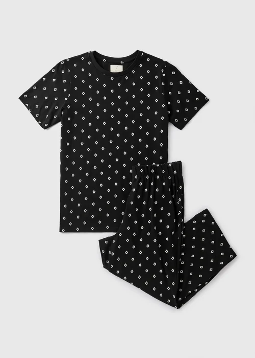 Black Patterned Pyjama Set - Extra small Image 4