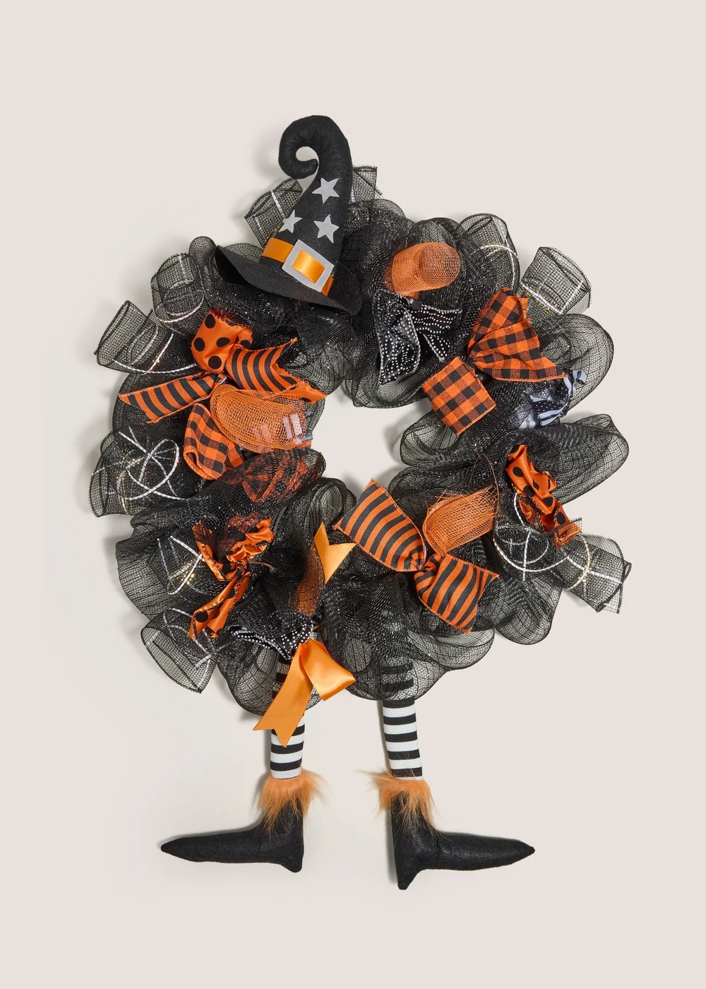 Halloween Witch Wreath (50cmx70cmx15cm) Image 1