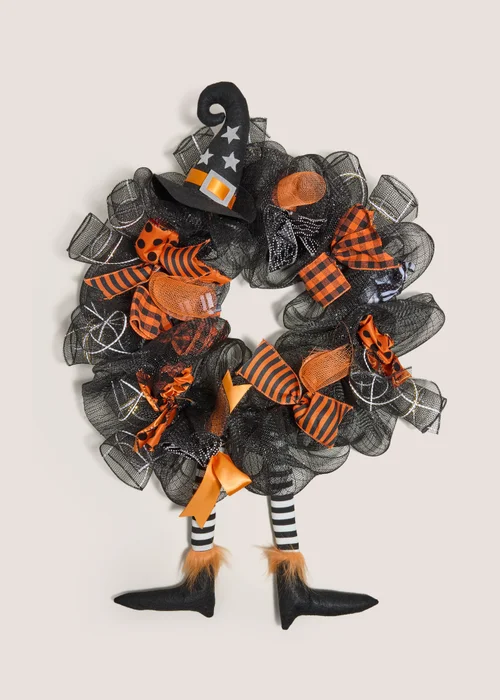 Halloween Witch Wreath (50cmx70cmx15cm) Image 1