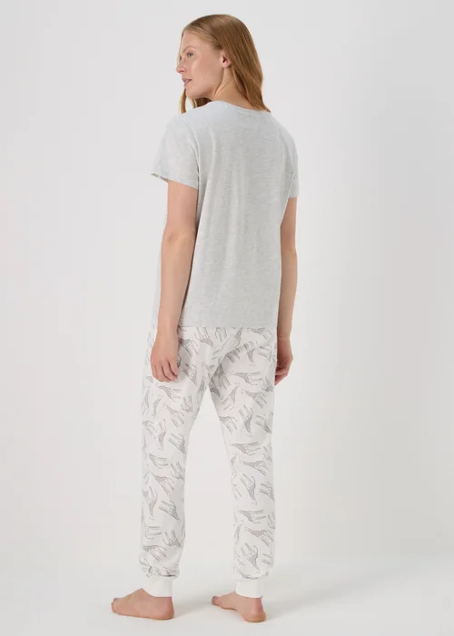 Grey Giraffe Print Pyjama Set - Extra small Image 2