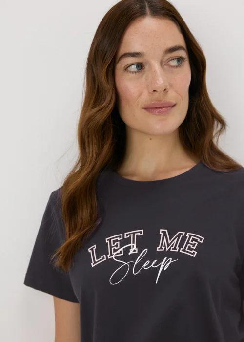 Charcoal Let Me Sleep Pyjama Set - Extra small Image 3