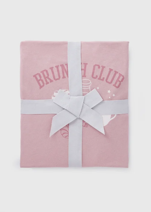 Pink Brunch Club Pyjama Set - Extra small Image 4
