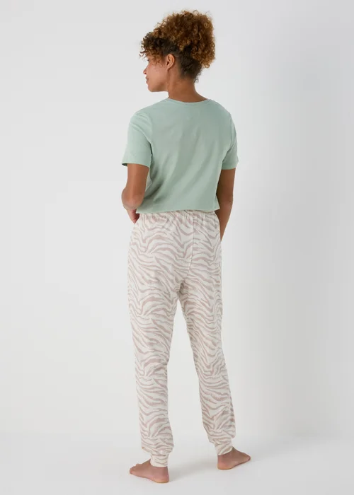 Cream Animal Print Pyjama Bottoms - Extra small Image 2