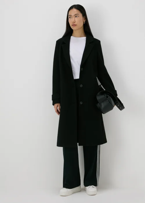Black Textured Coat - 8 Image 4