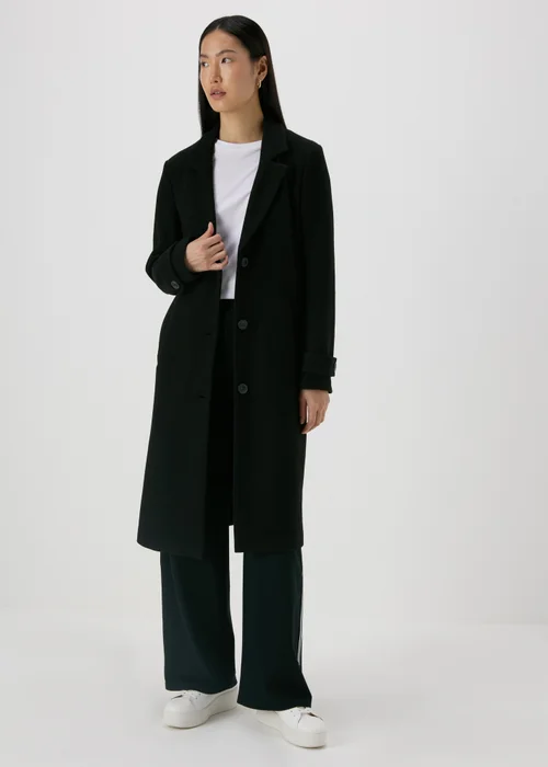 Black Textured Coat - 8 Image 3