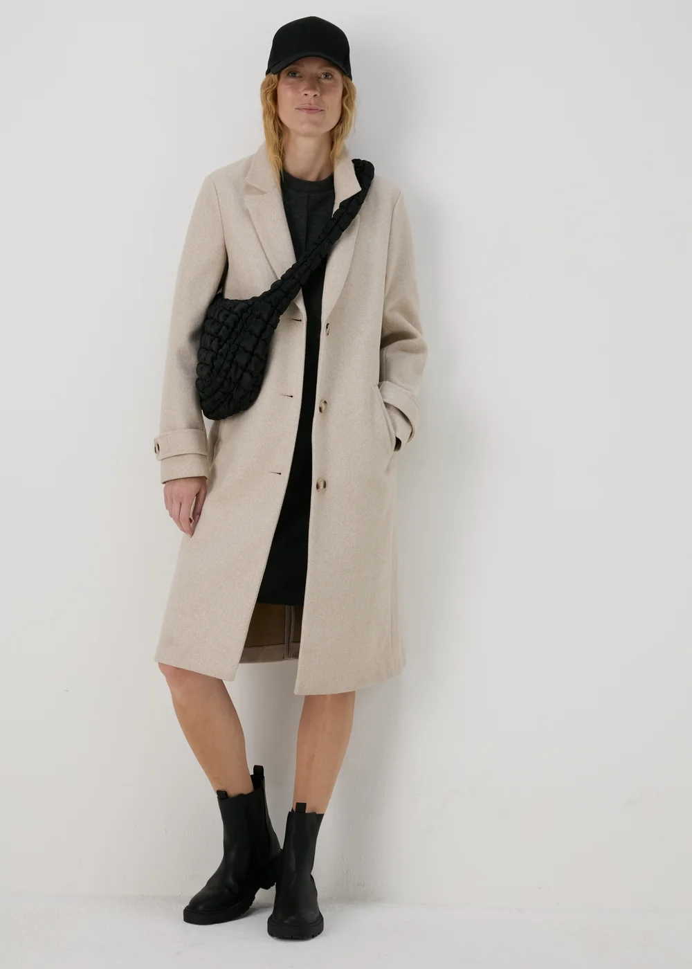Oatmeal Textured Coat - 8 Image 4