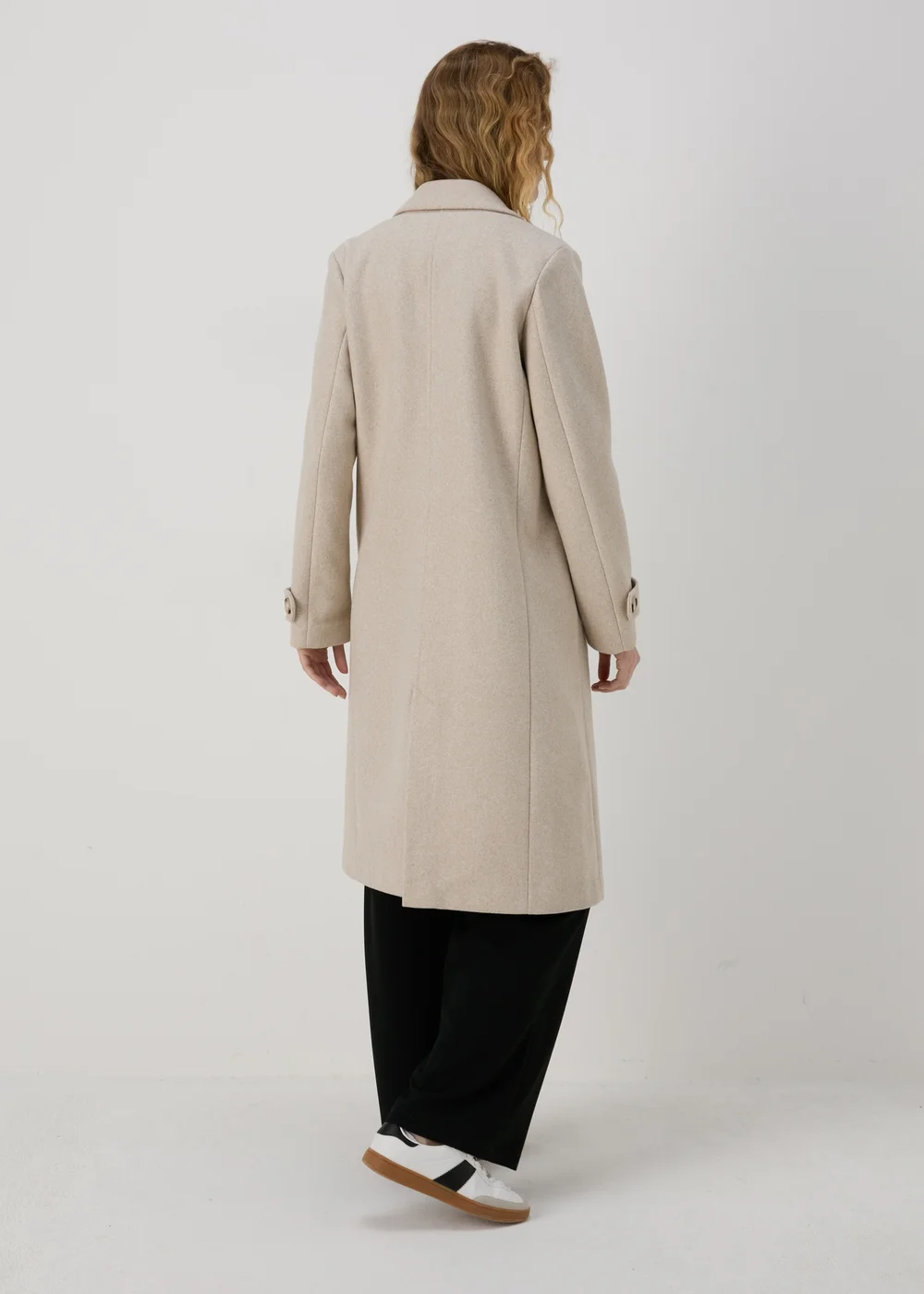 Oatmeal Textured Coat - 8 Image 2