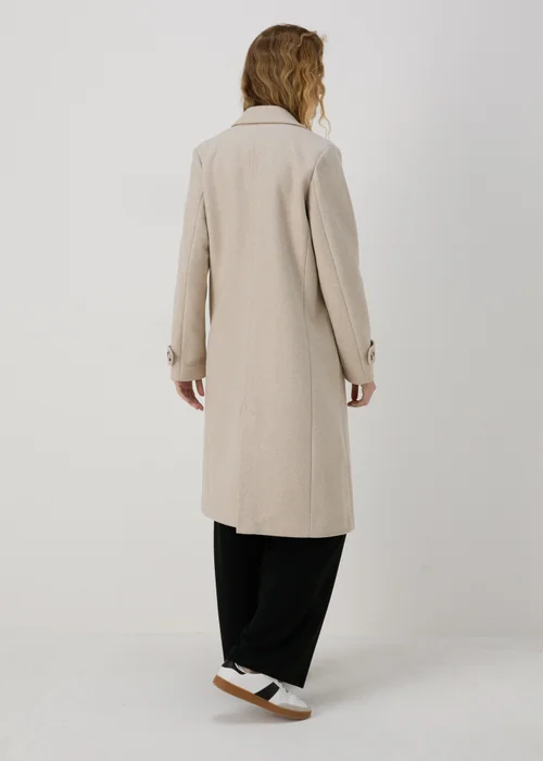 Oatmeal Textured Coat - 8 Image 2