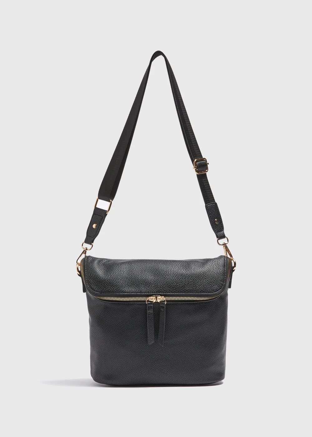 Black Messenger Bag - One Size Image 3