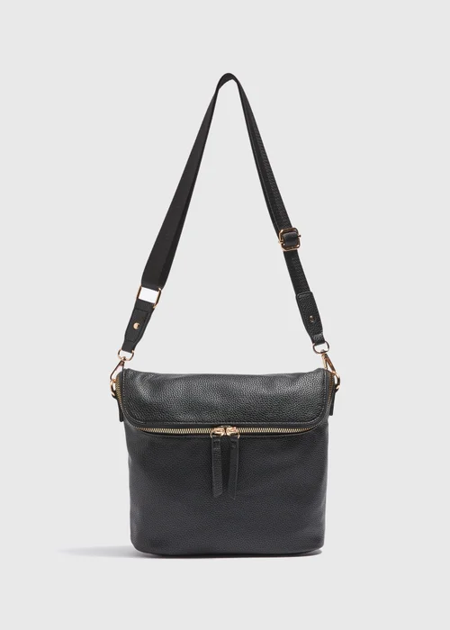 Black Messenger Bag - One Size Image 3