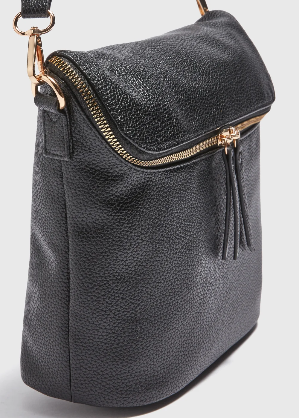 Black Messenger Bag - One Size Image 4