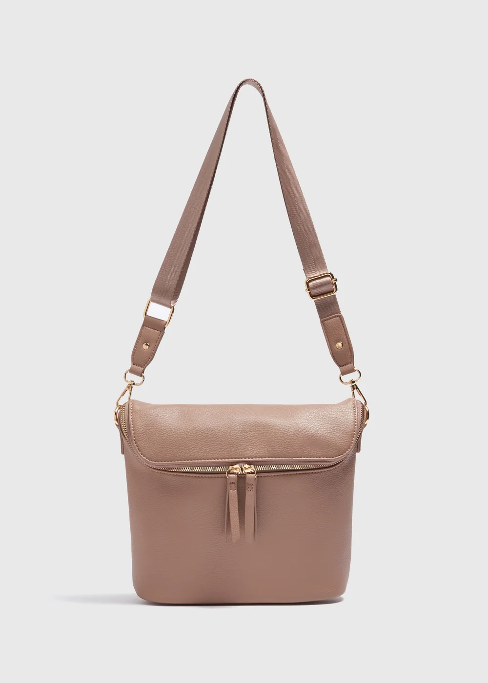 Tan Messenger Bag - One Size Image 3