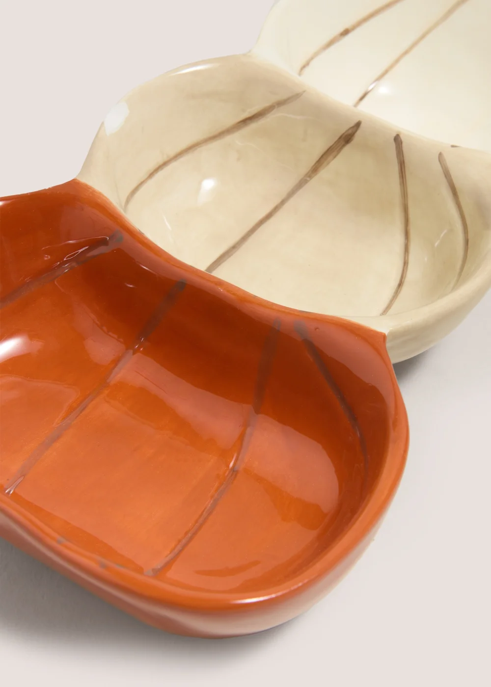 Orange 3 Tier Pumpkin Serve Dish Image 2