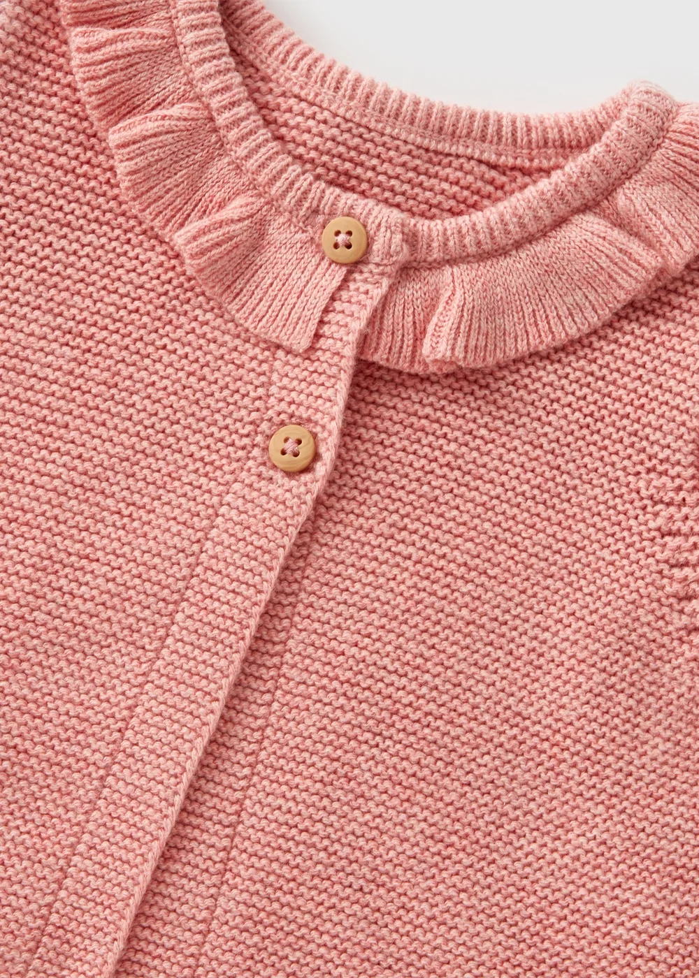 Baby Pink Frill Knitted Cardigan (Newborn-23mths) - 0-3 months Image 2