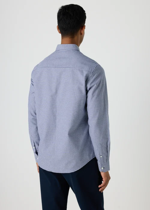 Blue Check Gingham Oxford Shirt - S Image 2
