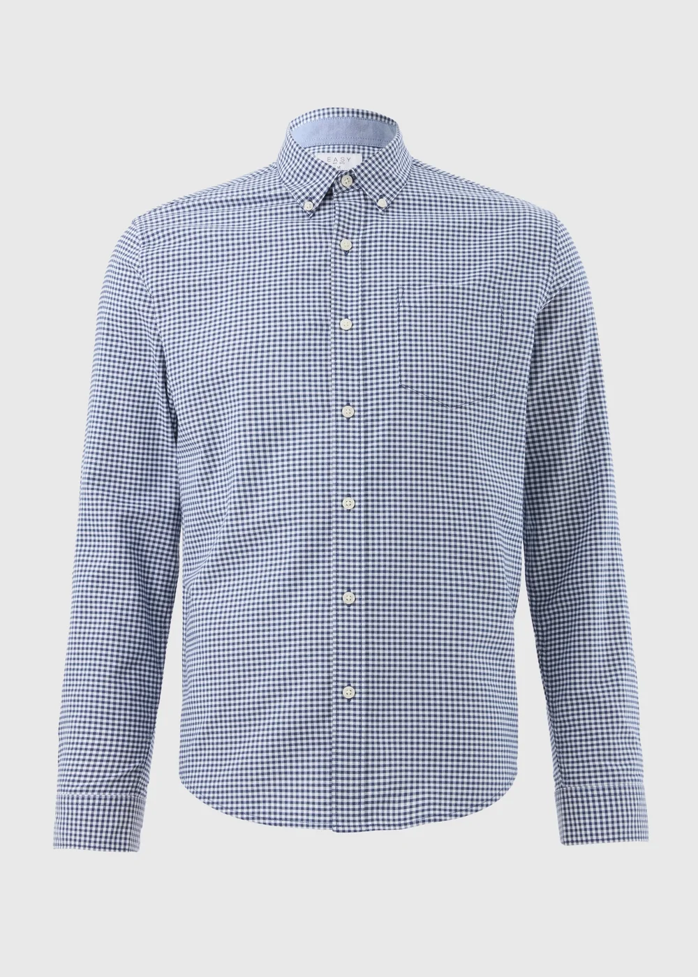 Blue Check Gingham Oxford Shirt - S Image 4