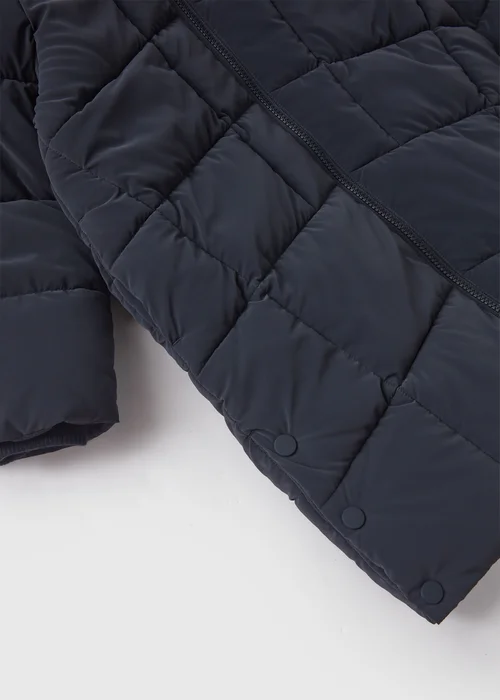 Girls Navy Padded Longline Coat (7-15yrs) - 7 Yrs Image 2