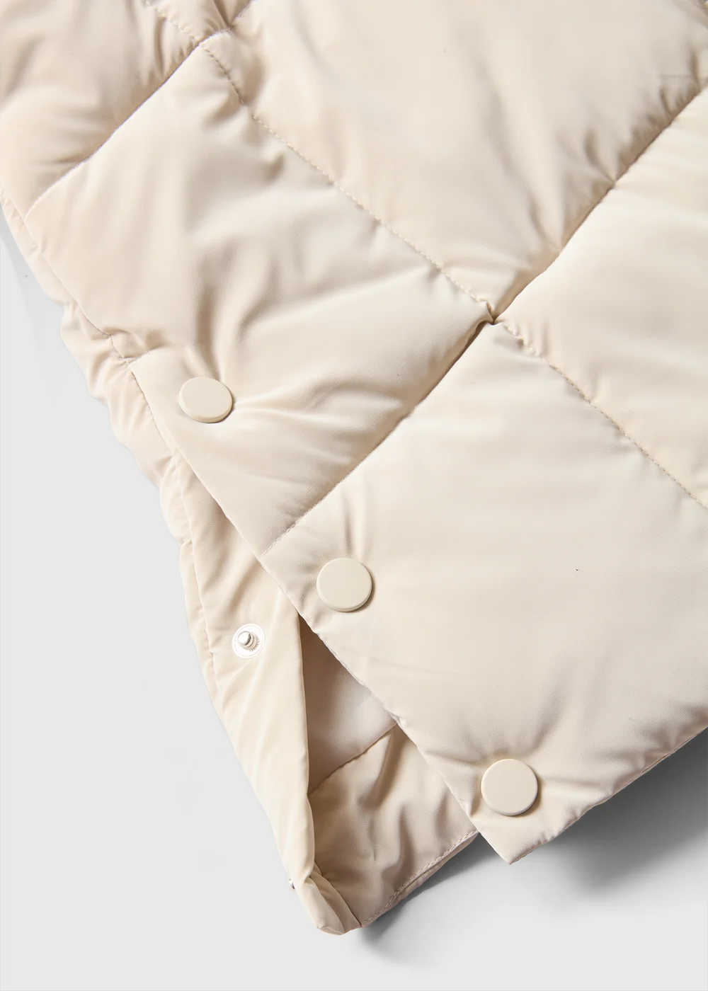 Girls Cream Padded Jacket (7-15yrs) - 7 Yrs Image 2