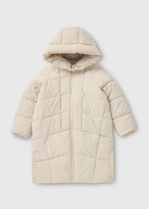 Girls Cream Padded Jacket (7-15yrs) - 7 Yrs Image 1