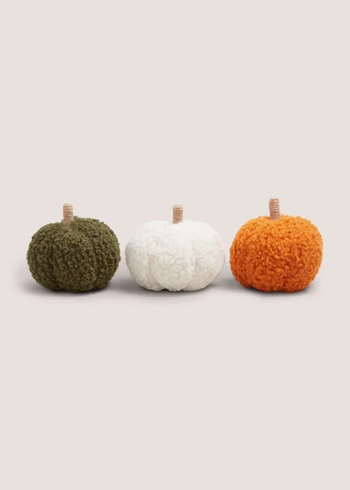 Set of 3 Felt Pumpkins Image 1