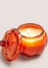 Glass Pumpkin Shaped Candle Image 2