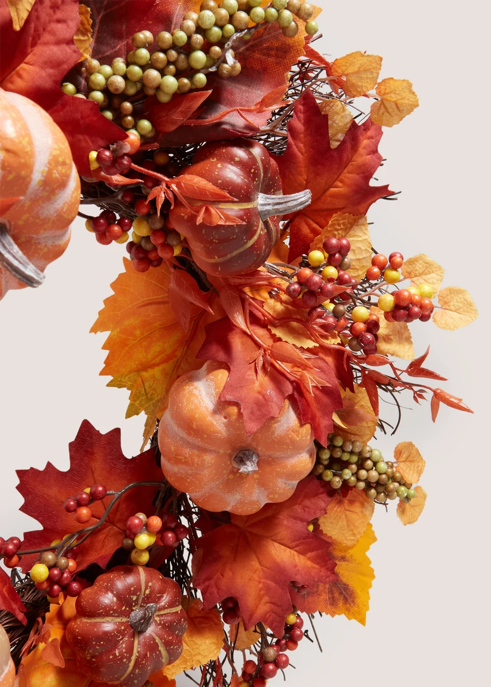 Orange Pumpkin Wreath Image 2