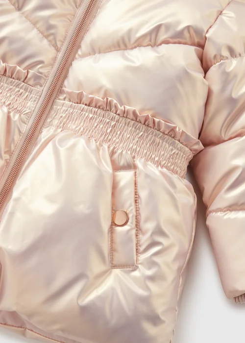 Girls Pink Iridescent Showerproof Coat (1-7yrs) - 1-1.5 Yrs Image 2