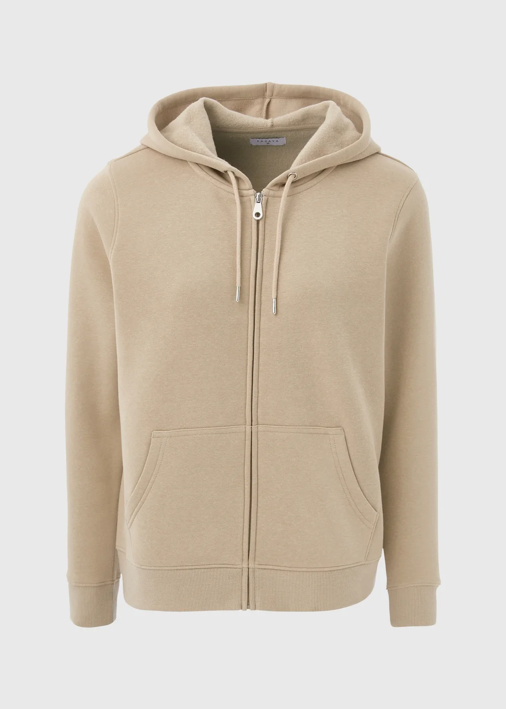 Beige Zip Up Hoodie - S Image 5