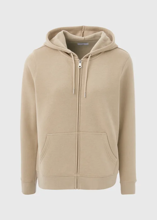 Beige Zip Up Hoodie - S Image 5
